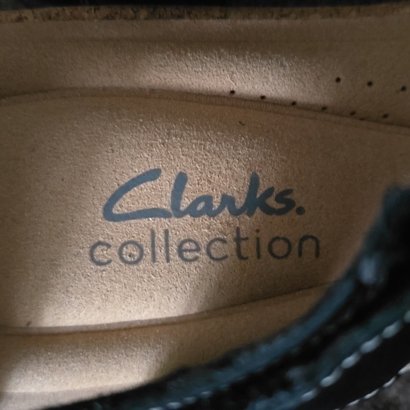 CLARKS BRAND WOMEN'S BLACK LEATHER SUMMER SANDALS SIZE 12 - Picture 11 of 14